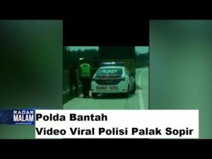 Polda Bantah Video Viral Polisi Palak Sopir