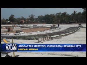 Anggap Tak Strategis, Jokowi Batal Resmikan JTTS