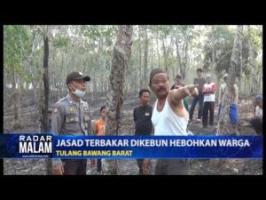Jasad Terbakar Dikebun Hebohkan Warga