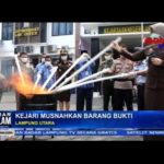 Kejari Lampung Utara Musnahkan Barang Bukti Tindak Pidana Umum
