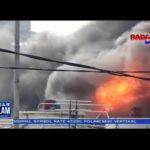Lima Jam Gudang Penyimpanan Bumi Waras Berkobar Api