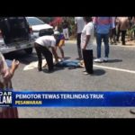 Pemotor Tewas Terlindas Truk