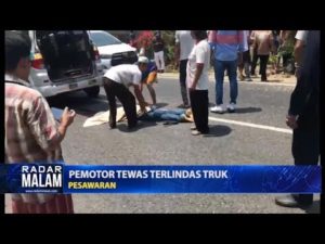 Pemotor Tewas Terlindas Truk