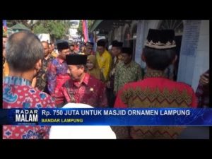 Rp 750 Juta untuk Masjid Ornamen Lampung
