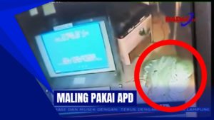 Pakai APD, Pencuri Kuras Mesin ATM
