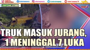 Truk Masuk Jurang, 1 Meninggal 7 Luka