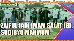 Zaiful Jadi Imam Salat Ied, Sudibyo Makmum