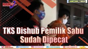 TKS Dishub Pemilik Sabu Sudah Dipecat