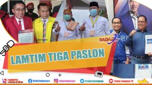 Pilkada Lampung Timur, Tiga Kontestan Resmi Bertarung
