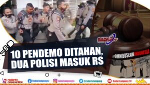 Bentrok Massa vs Aparat, 10 Ditahan, Dua Polisi Dirawat