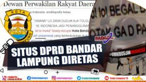 Buntut UU Ciptaker Situs DPR RI & DPRD Bandarlampung Diretas