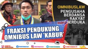 Audiensi Mahasiswa dan Fraksi Pendukung Omnibus Law