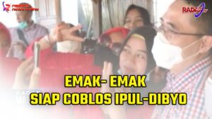 Emak- Emak  Siap Coblos Ipul-Dibyo