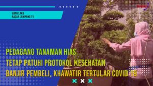 PEDAGANG TANAMAN HIAS TETAP PATUHI PROTOKOL KESEHATAN