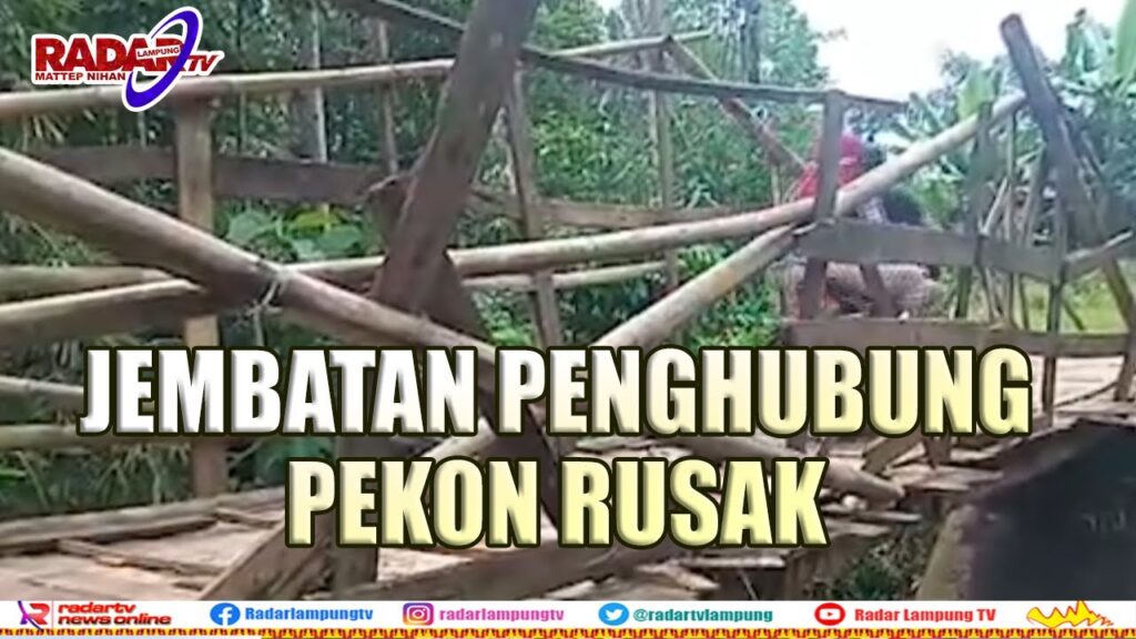 TANGGAMUS : 3 Tahun Menanti, Jembatan Tak Kunjung Diperbaiki