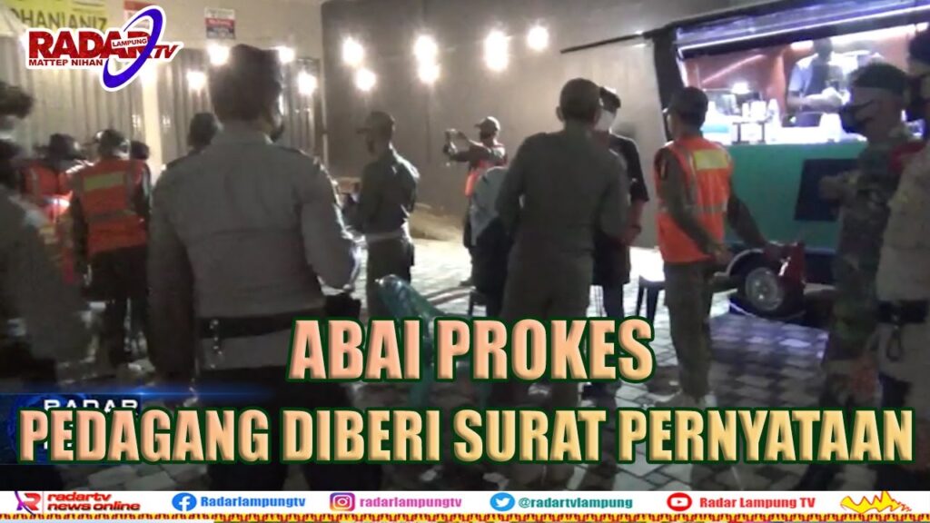 RAZIA COVID-19 : Abai Prokes, Pedagang Diberi Surat Pernyataan