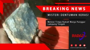 MISTERI DENTUMAN KERAS DI LAMPUNG! Meteor Timpa Rumah Warga Punggur Lampung Tengah