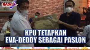 KPU Bandar Lampung Tetapkan Kembali Eva-Deddy Sebagai Paslon