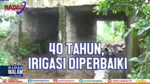 Puluhan Tahun Mati, Irigasi di Way Kanan Diperbaiki
