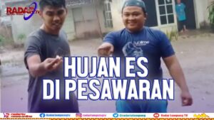 Hujan Es Guyur Pesawaran Hebohkan Warga