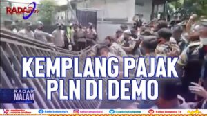PLN Kemplang Pajak, Massa Demo di Lampung Utara