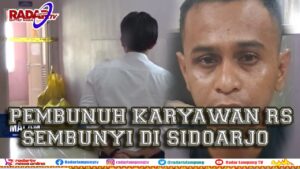 Pembunuh Karyawan RS A Dadi Tjokrodipo  Ditangkap di Sidoarjo