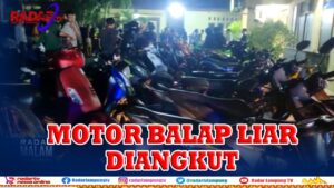 Razia Balap Liar di Bandar Lampung, Polisi Angkut 35 Sepeda Motor