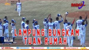 Cabor Bisbol & Sofbol PON Lampung Bungkam Tuan Rumah