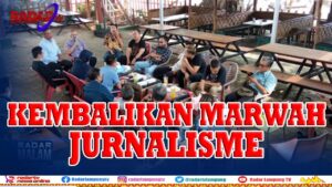Kursi Panas Ketua PWI, Sekretaris PWI Lampung Deklarasi
