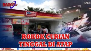 Minimarket Dibobol, Kardus Isi Rokok Tinggal di Atap