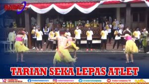 Tarian Seka Lepas Atlet Lampung ke PON Papua