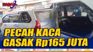 Bandit Pecah Kaca Beraksi, Rp165 Juta Raib