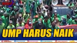 Buruh Bandar Lampung Desak UMP Naik