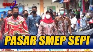 Pasar SMEP Sepi Pembeli, Eva Dwiana Kecewa