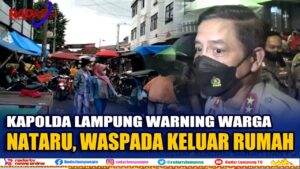 Kapolda Lampung Warning Warga Aktivitas Luar Rumah