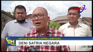 RIGID BETON RETAK, KOMISI III DPRD LAMTENG SIDAK