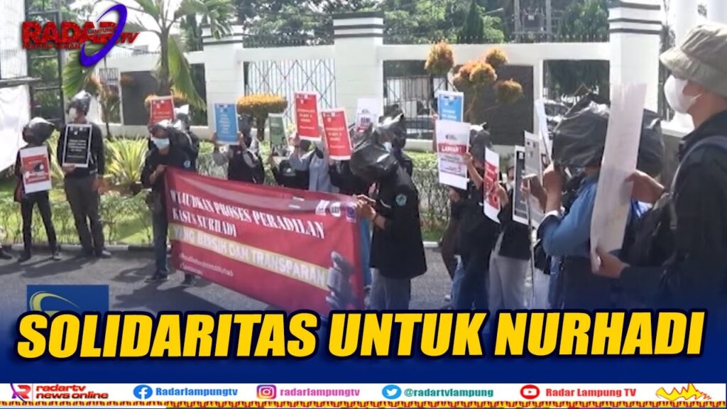 Solidaritas Jurnalis Lampung Untuk Nurhadi