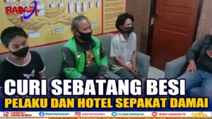 Curi Sebatang Besi, Pelaku Dan Hotel Sepakat Damai