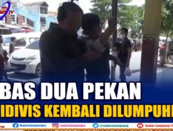 Bebas Dua Pekan, Residivis Kembali Dilumpuhkan