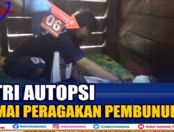 Jasad Istri Di Autopsi, Suami Peragakan Adegan Pembunuhan
