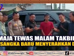 Remaja Tewas Malam Takbiran, Tersangka Baru Menyerahkan Diri