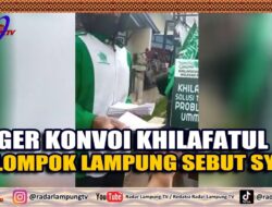 Geger Konvoi Khilafatul, Kelompok Lampung Sebut Syiar