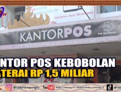 Kantor Pos Kebobolan Materai Rp1,5 Miliar