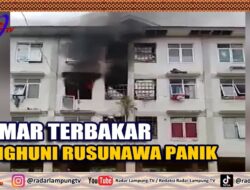 Kamar Terbakar, Penghuni Rusunawa Panik