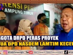 Anggota DRPD Peras Proyek, Ketua DPD Nasdem Lamtim Kecewa