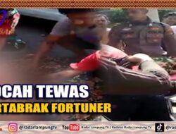 BOCAH TEWAS TERTABRAK FORTUNER