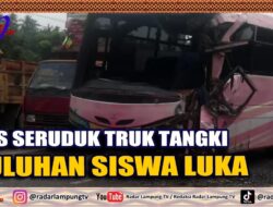 Bus Seruduk Truk Tangki, Puluhan Siswa Luka