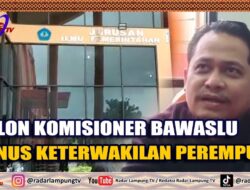 Calon Komisioner Bawaslu, Minus Keterwakilan Perempuan