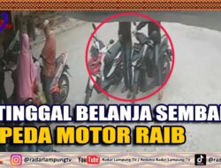 Ditinggal Belanja Sembako, Sepeda Motor Raib