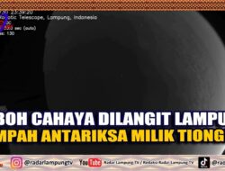 Heboh Cahaya Dilangit Lampung, Sampah Antariksa Milik Tiongkok